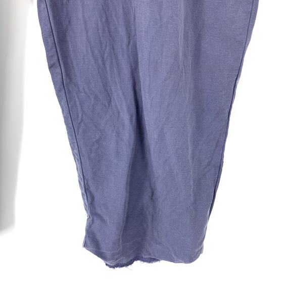 Torrid Tapered Leg Casual Crop Pants Womens Size 24 Elastic Back Waist Blue Gray - Picture 4 of 5
